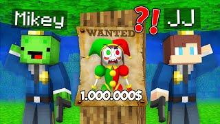 Why Multi POMNI is WANTED? JJ and Mikey BECAME Police in Minecraft - Maizen Challenge