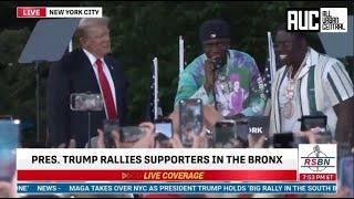 Donald Trump Brings Out Sheff G and Sleepy Hallow For Bronx Campaign