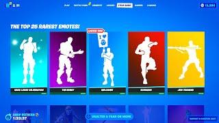 The Top 25 Rarest Emotes in Fortnite!