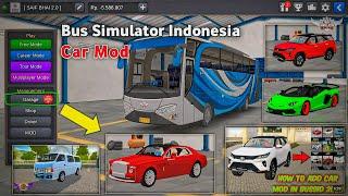 How To install Car Mod - Truck Mod For Bussid Latest Mod Setup / Bus Simulator Indonesia