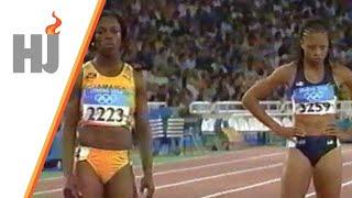 2004 Athènes - Veronica Campbell contre Allyson Felix sur 200m