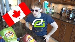 OpTic Gaming Eats Canadian Food