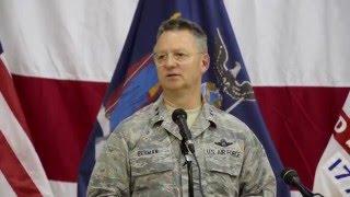 Major General Anthony German Change of Command Remarks (April 7, 2016)