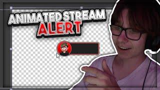 How to make a simple animated stream alert | ADOBE AE & PHOTOSHOP