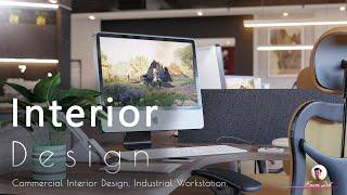 Commercial Interior Design | Industrial Office Area | Lumion 12 | Sri Lanka  Interior Design | 2022