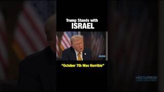Donald Trump STANDS with Israel.