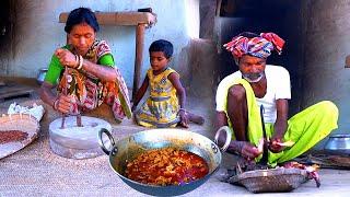 They are cooking Duck Curry purely Santali village style | Tribal Traditional Duck gravy recipe