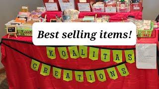 Best sellers at Craft Fair November 2022