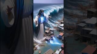 Jesus Calms the Super Tsunami #Shorts