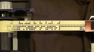 5-hole 3/4" Mystery Teletype / Teleprinter / Computer Punched Tape