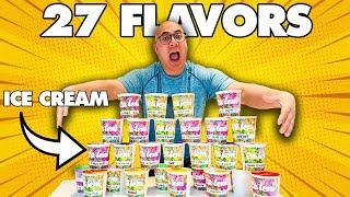 I Tried 27 Ice Cream Flavors In ONE DAY!