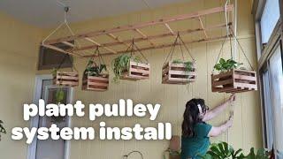 Building a Pulley Display for Houseplants 🪴