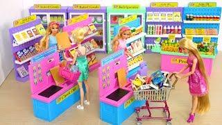 Кукла Барби роскошный супермаркет рынок Продуктовый магазин игрушка - Барби Утро готовы к школе