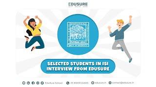 EduSure Triumphs: Celebrating Successful Students Admitted to Prestigious Institute - ISI MSQE 2023