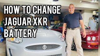 How to Change Jaguar XK8 and XKR Battery  Dead Battery Replacement)