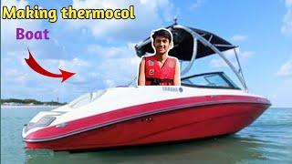 Easy DIY: Making a Boat from Thermocol Step-by-Step Tutorial | थर्मोकोल से नाव बनाने का आसान तरीका