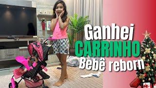 GANHEI UM CARRINHO DE BEBÊ REBORN