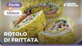 OMELET ROLL WITH ZUCCHINI AND HAM – Quick and easy recipe! 