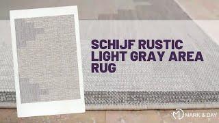 Schijf Rustic Light Gray Area Rug