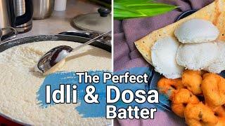 How to make the perfect IDLI DOSA BATTER/ Coconut chutney/ Sambar/ Ulundhu vadai/Naveena's Tiny Tips