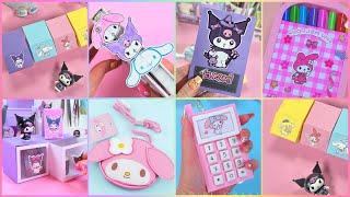 DIY SANRIO SCHOOL SUPPLIES IDEAS - CUTE STATIONERY CRAFTS