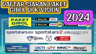 daftar siaran terbaru 2024 paket gibol di receiver kvision •siaran paket gibol kvision