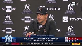 Aaron Boone after series loss to Boston