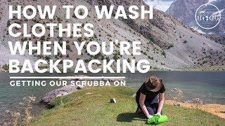 How To Wash Clothes When You're Backpacking: Getting Our Scrubba On