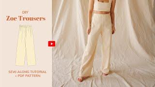 DIY Zoe Lounge Trousers Tutorial - tintofmintPATTERNS