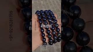 Green sheen Black Obsidian #bracelets #vitalhealingcrystals