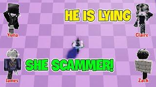 TEXT To Speech Emoji Groupchat Conversations | She Lied And Cheated Us To Get Robux