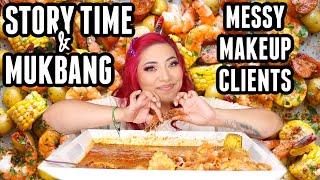 STORY TIME & MUKBANG : HER HUSBAND RUINED OUR FRIENDSHIP | MAKEUP CLIENT @AlexisJayda