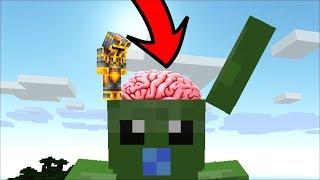 MC NAVEED TRAVELS INSIDE BABY ZOMBIE BRAIN TO DESTROY ALL THE DANGEROUS MOBS MOD!! Minecraft