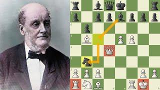 Henry Bird beats CHESS WORLD CHAMPION in 14 moves!