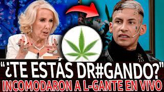 ¡EL NUEVO INCOMODO MOMENTO con L-GANTE en la MESA DE MIRTHA!