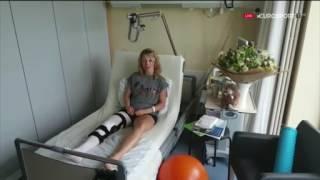 Laura Siegemund on Eurosport GER, injury, knee,  rupture of the ACL