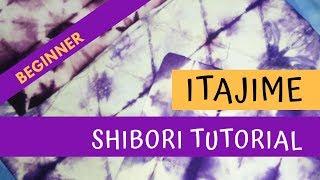 Tutorial Shibori : Itajime basic folding