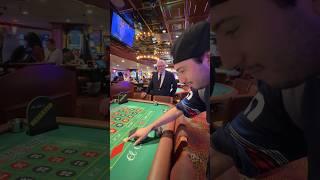 CASINO OWNER WATCHES ME BET $1000 ON ROULETTE!  #lasvegas #casino #gambling