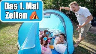 Johann vloggt  1. Mal Zelten! Schlafen Kinder alleine im Zelt? Mama & Papa Auszeit | Mamiseelen