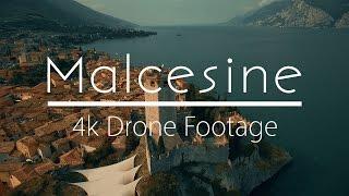 Malcesine Castle, Lake Garda, Italy - 4K Drone Footage