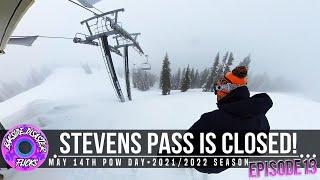 We rode powder at closed Stevens Pass ski resort in mid May! // EP13