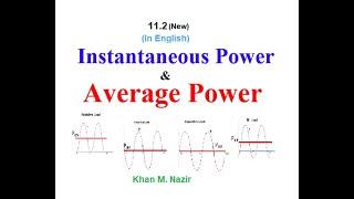 (New) Theory || Example 11.1 ||  Practice 11.1 || Instantaneous Power || Average Power