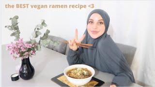 cooking the best vegan ramen - vlog