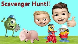 Two Dudes Scavenger Hunt | Kinder Joy Egg Minion Surprise