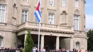 Cuban flag is raised at new embassy in Washington, D.C.