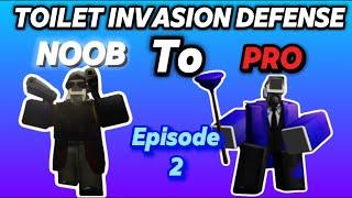 We Beat Hard Mode?New Toilet Tower Defense game(Toilet Invasion Defense) Noob To Pro Episode 2