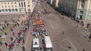 Видео по мотивам первомайского парада. Ангарск. 1 мая 2018 года