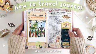  how to travel journal // my best travel journal tips + easy spread ideas for beginners