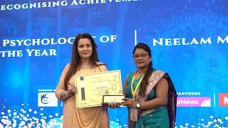 Neelam Mishra Awarded Best Psychologist of the Year at Excellency Iconic Awards