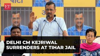 Delhi CM Kejriwal surrenders at Tihar jail, says ready to be hanged to save country